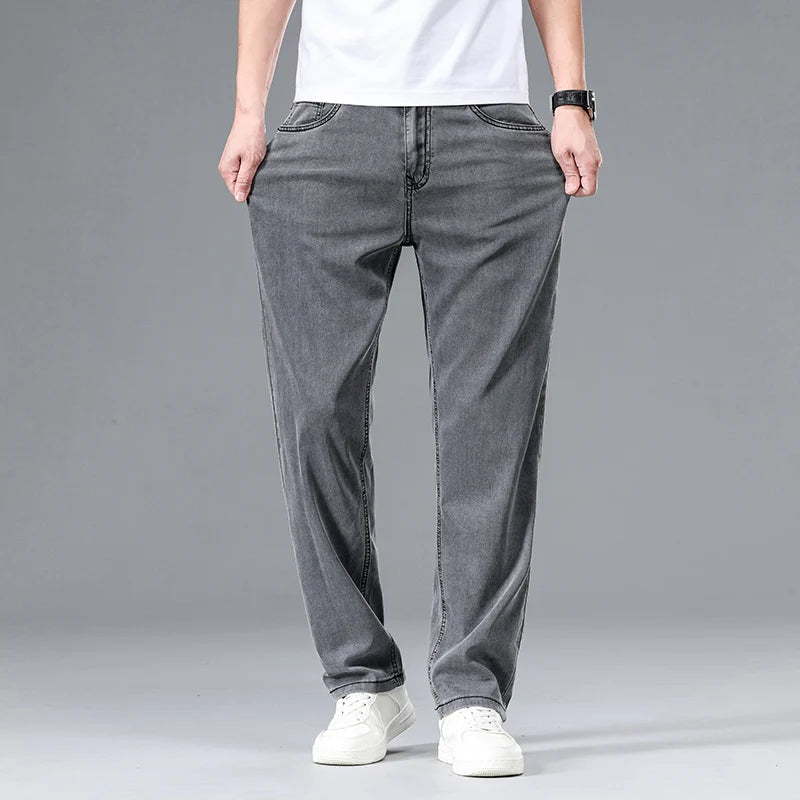 Men's Straight Leg Relaxed Fit Jeans - Vonnera