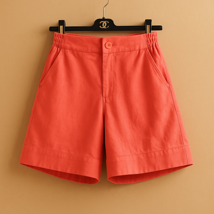 Classic breathable summer shorts for women with timeless fit and lightweight fabric, perfect for beach days, vacations, and casual summer outfits.