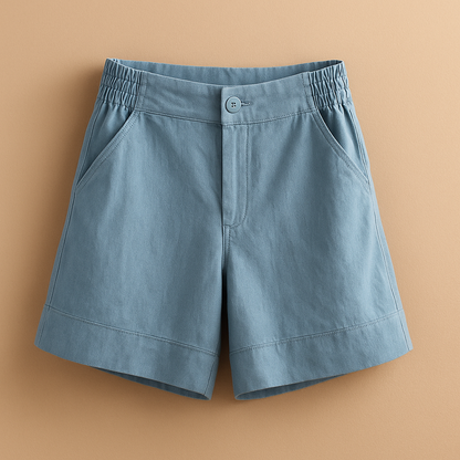 Classic breathable summer shorts for women with timeless fit and lightweight fabric, perfect for beach days, vacations, and casual summer outfits.
