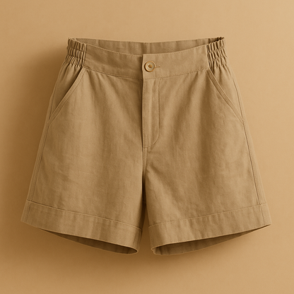 Classic breathable summer shorts for women with timeless fit and lightweight fabric, perfect for beach days, vacations, and casual summer outfits.