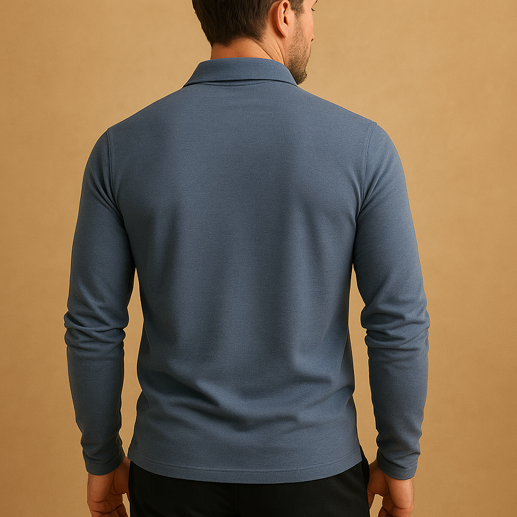 Classic cotton polo shirt for men with a breathable comfortable fit and timeless design, ideal for casual outfits, warm days, and semi-formal occasions.
