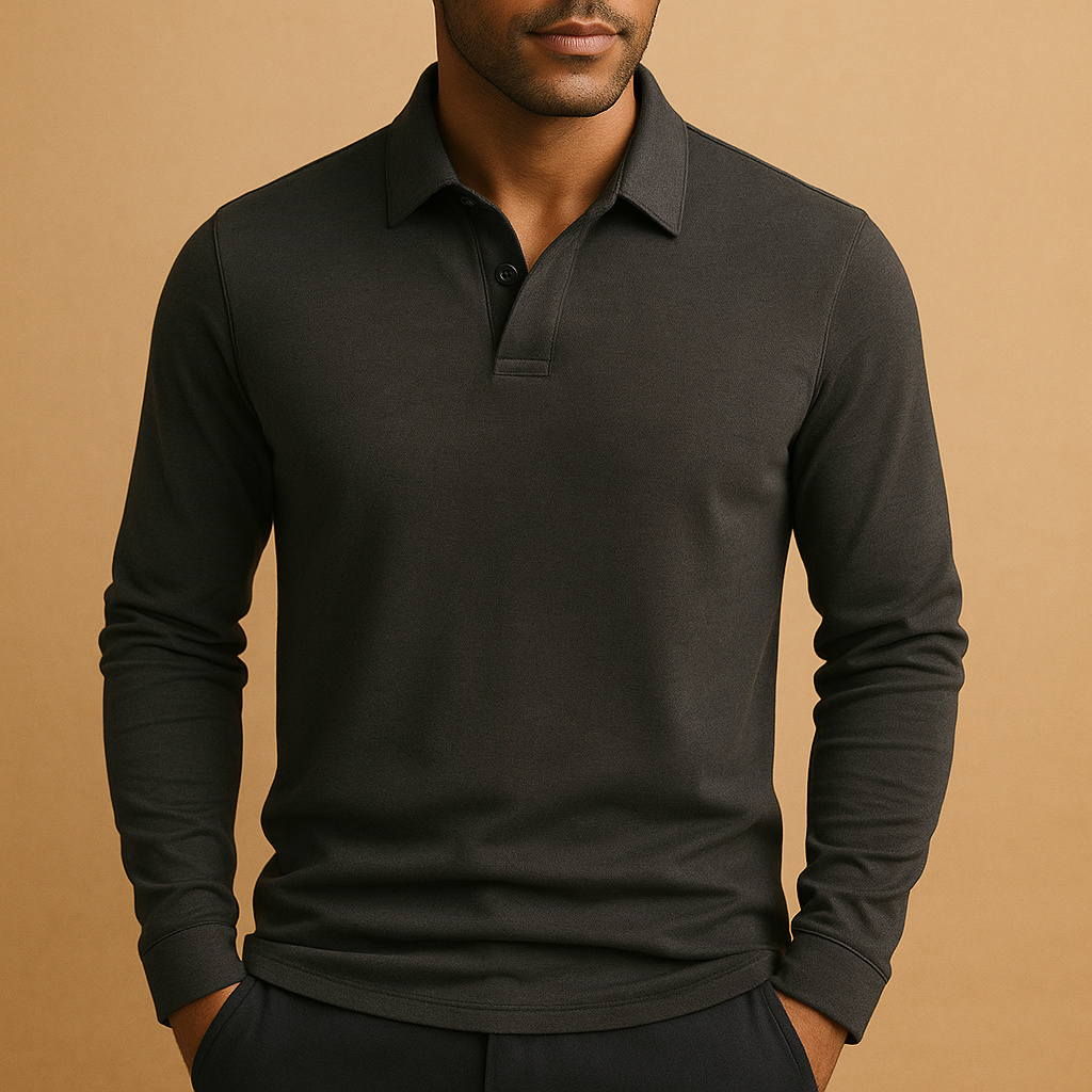 Classic cotton polo shirt for men with a breathable comfortable fit and timeless design, ideal for casual outfits, warm days, and semi-formal occasions.