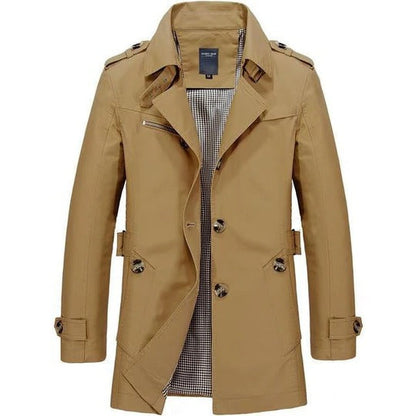 Women's Classic Trench Coat Belted Waist - Vonnera