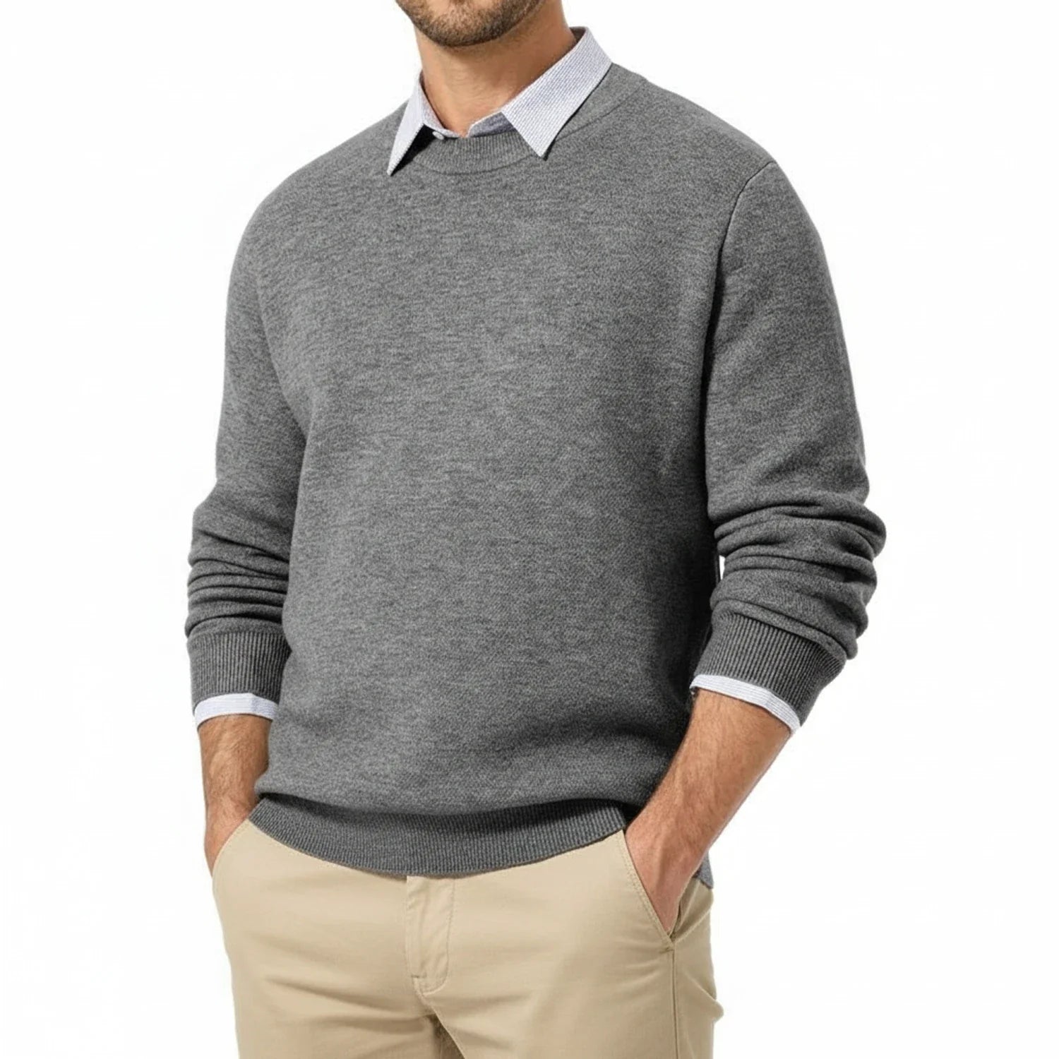Men's Classic Crew Neck Sweater - Vonnera