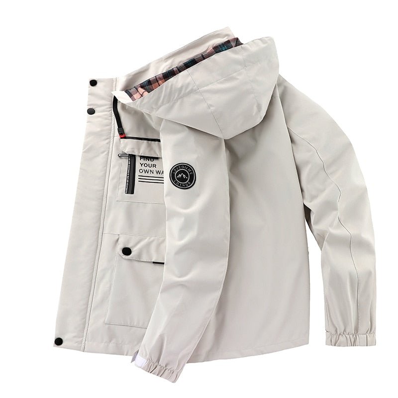 Men's Hooded Winter Jacket Multiple Pockets