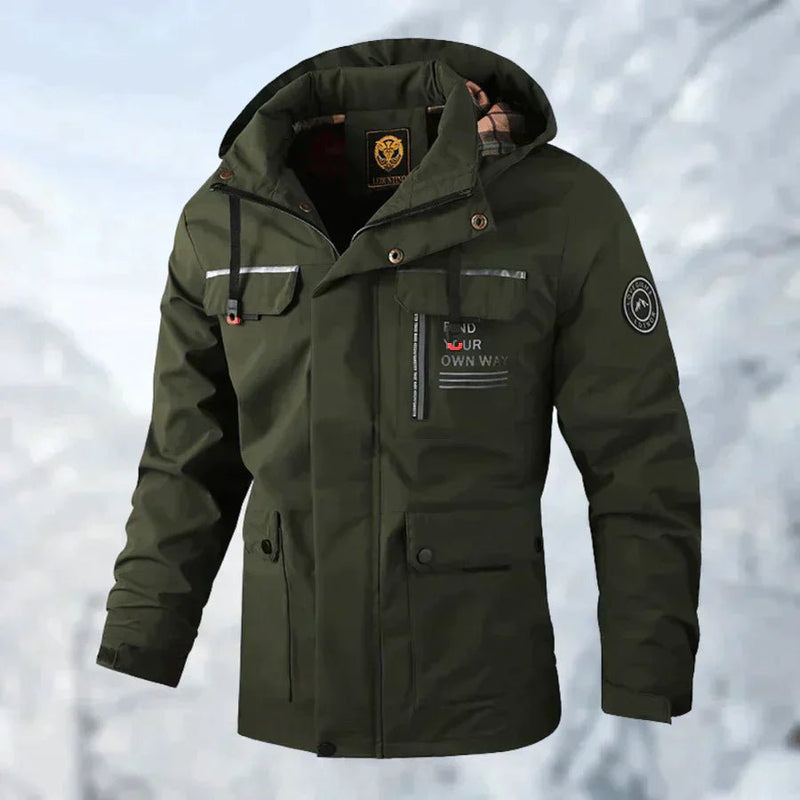 Men's Waterproof Hooded Windbreaker Jacket - Vonnera