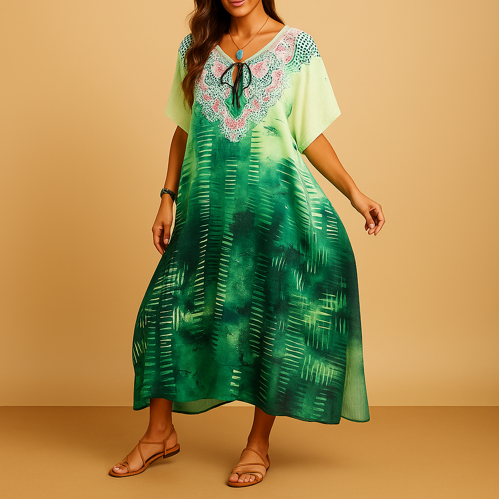Comfortable breathable maxi dress for women with soft stretchy fabric and flattering fit, ideal for spring and summer occasions.