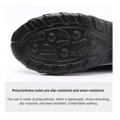 Non-Slip Healthcare Worker Ortho Stretch Cushion Shoes - Midnight Black