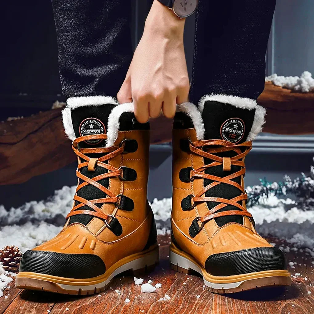 Men's Insulated Boots Waterproof Rugged Outdoor