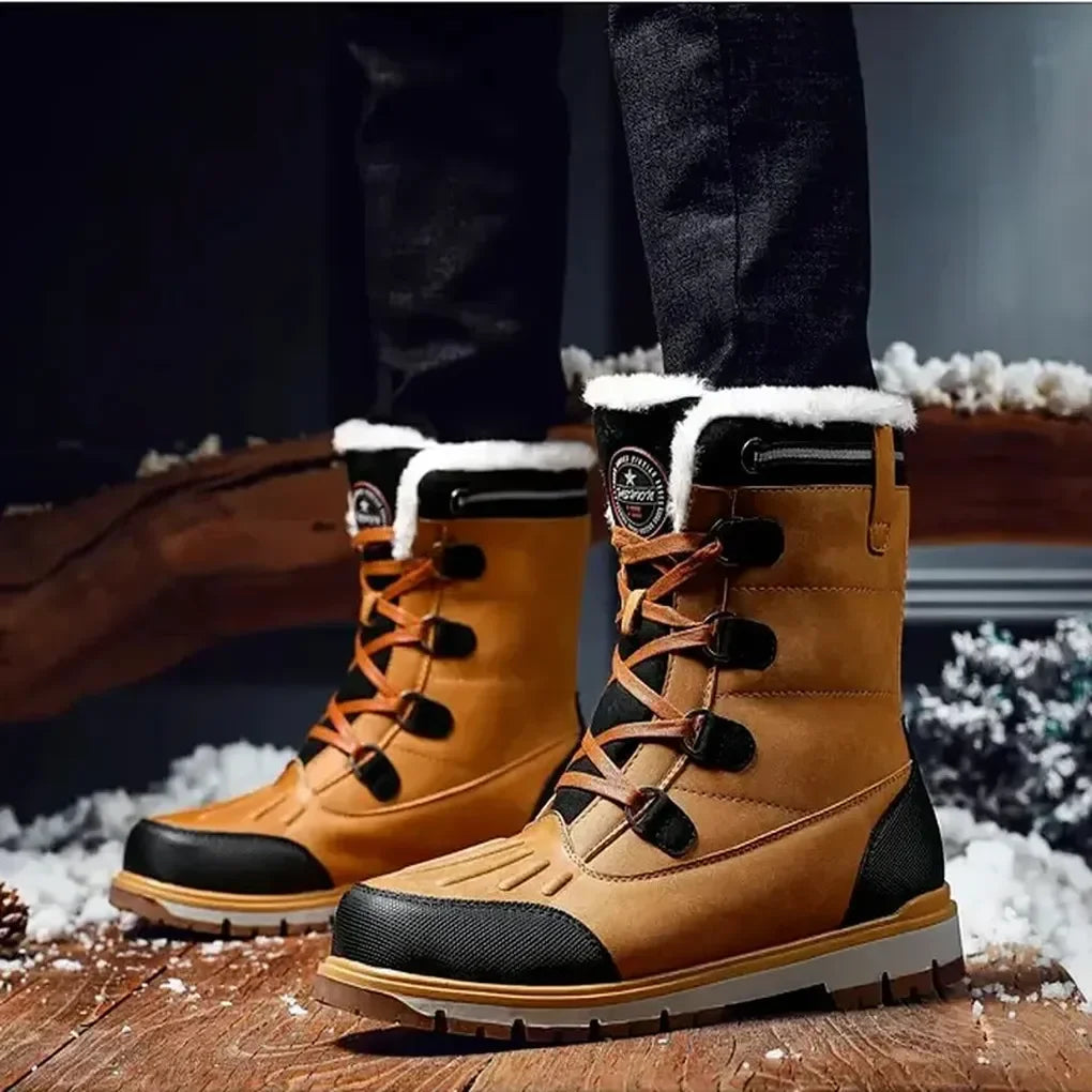 Men's Insulated Boots Waterproof Rugged Outdoor