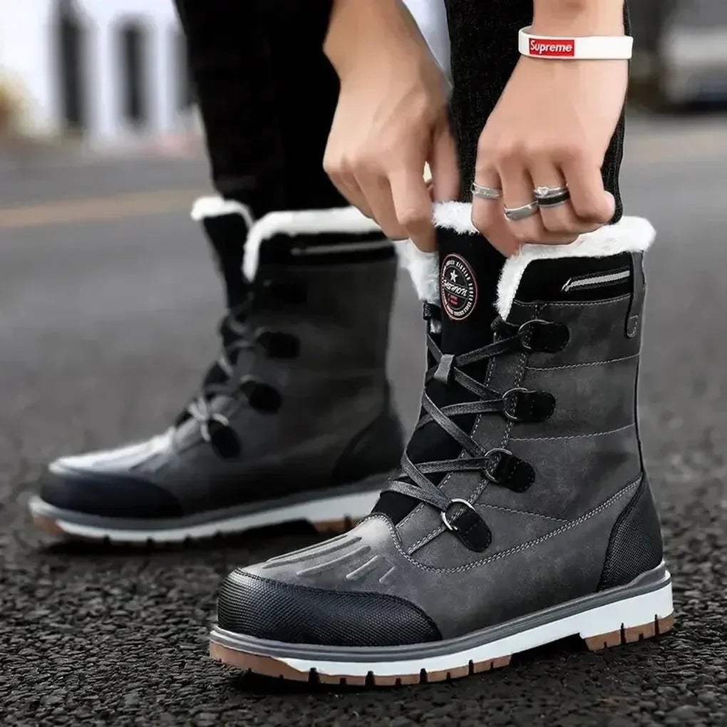 Men's Insulated Boots Waterproof Rugged Outdoor