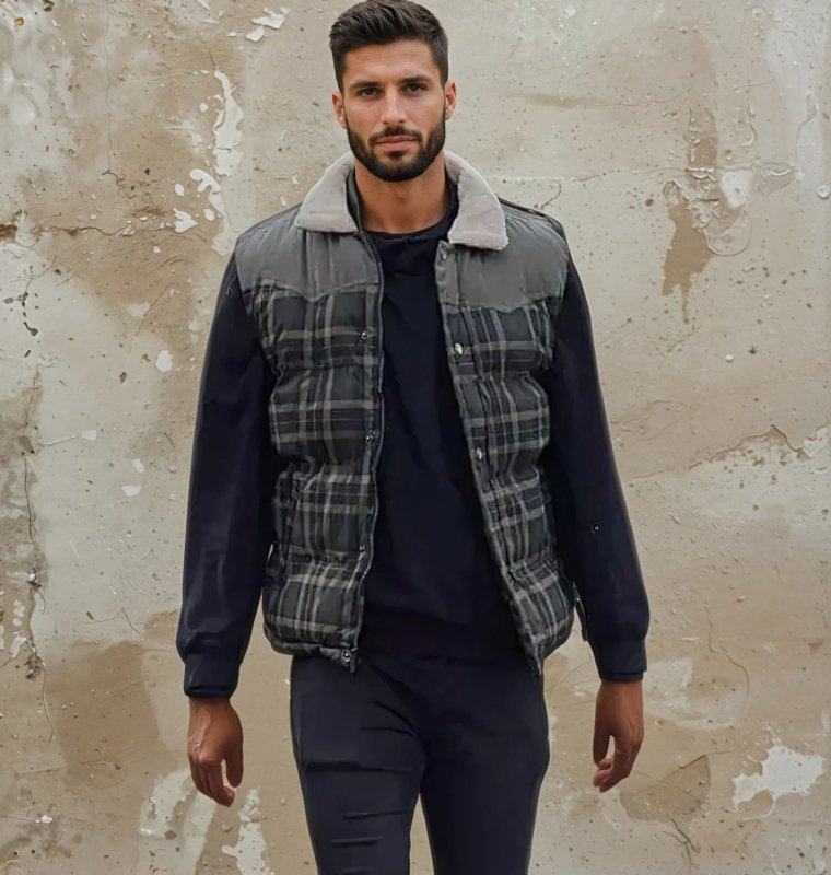 Image of Conrad | Men's Hooded Quilted Puffer Vest