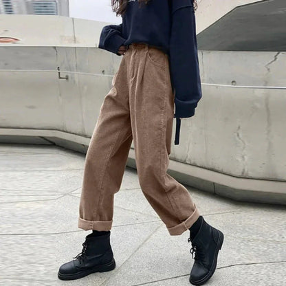 Women's Corduroy Pants Rich Texture Casual - Vonnera