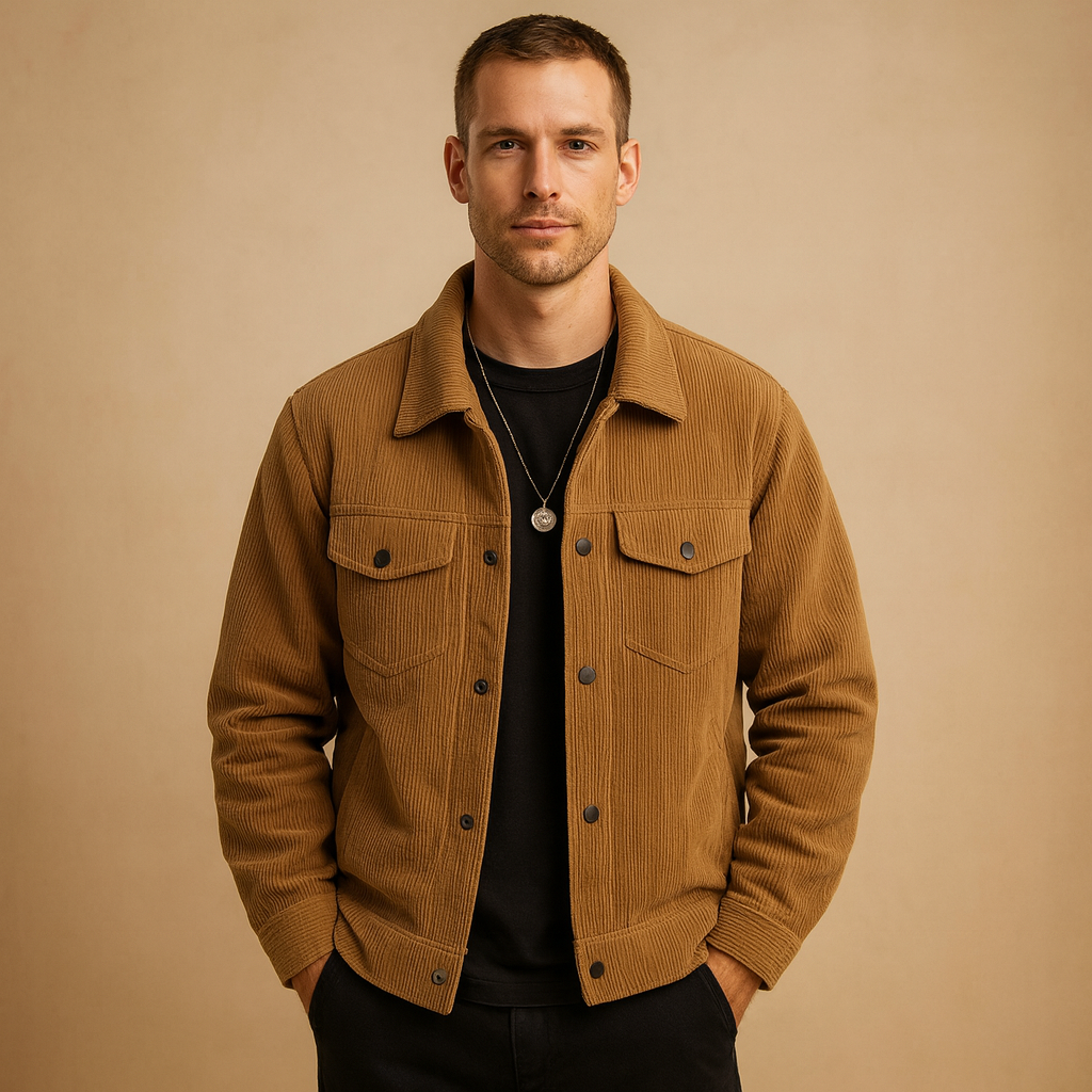 Men's Corduroy Jacket Everyday Wear - Vonnera