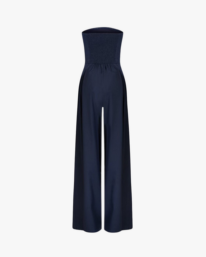 Image of Courtney | Women's Strapless Wide Leg Jumpsuit
