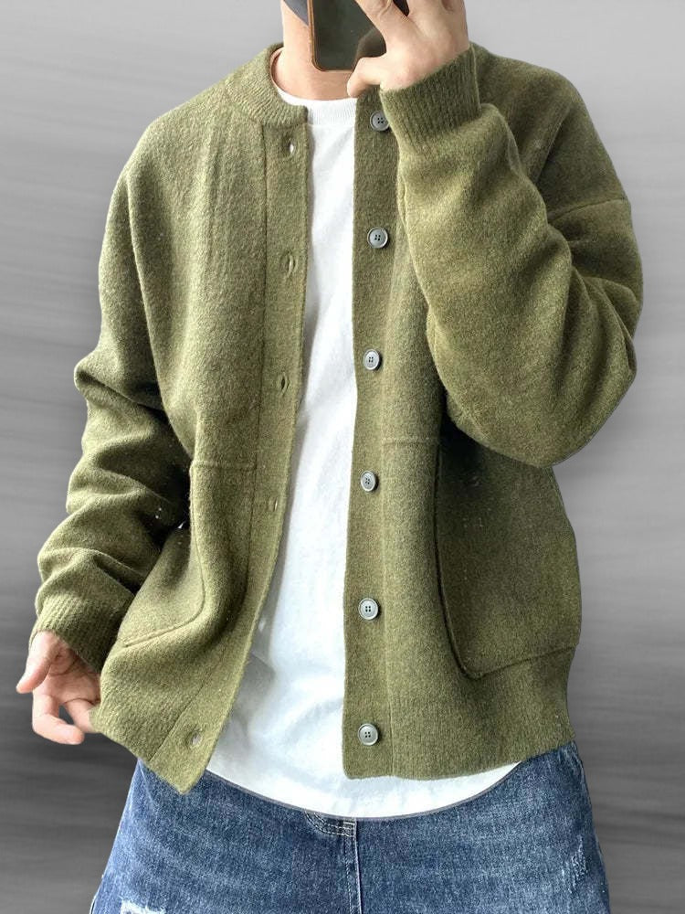 Men's Lightweight Knit Cardigan Sweater