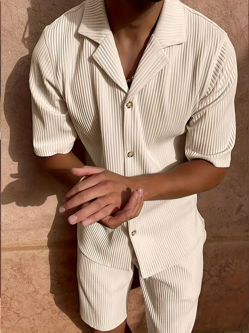 Linen Summer Set Casual Beige