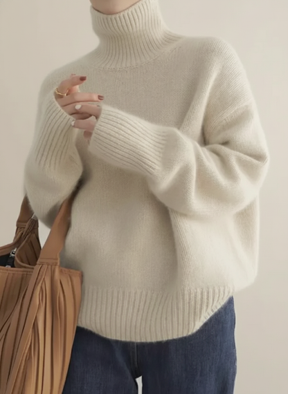 Women's Soft Turtleneck Sweater - Vonnera