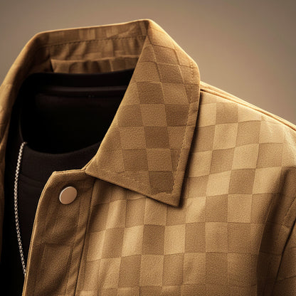 Tucker Checkered Suede Jacket