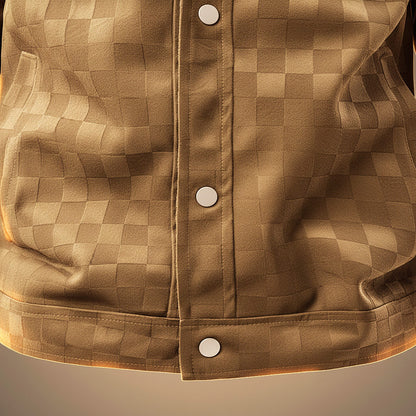 Tucker Checkered Suede Jacket