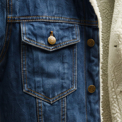 Jason Denim Shearling Jacket