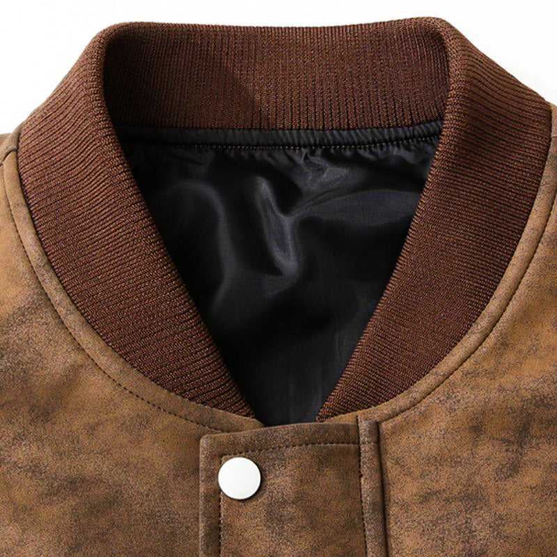 Maverick Suede Bomber Jacket