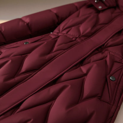 Chloe Quilted Hooded Coat