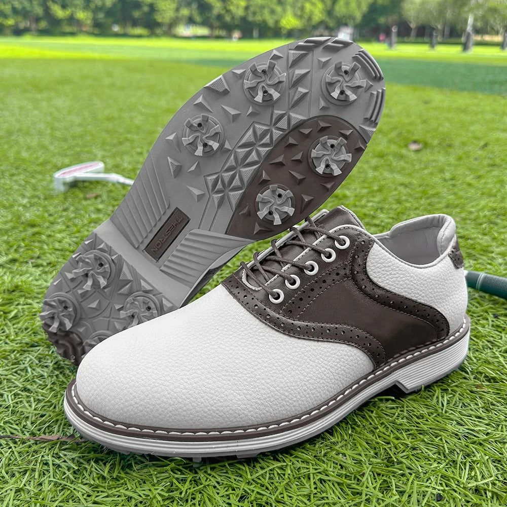 Classic Golf Brogues Leather Brown