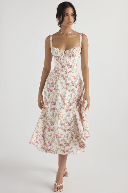 Women's Spring Floral Print Party Dress