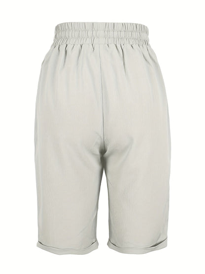 Women's Drawstring Knee Length Shorts