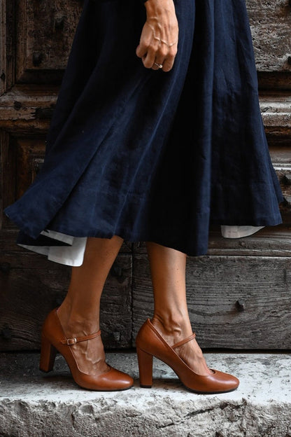 Women's Mary Jane Shoes Straight Heel