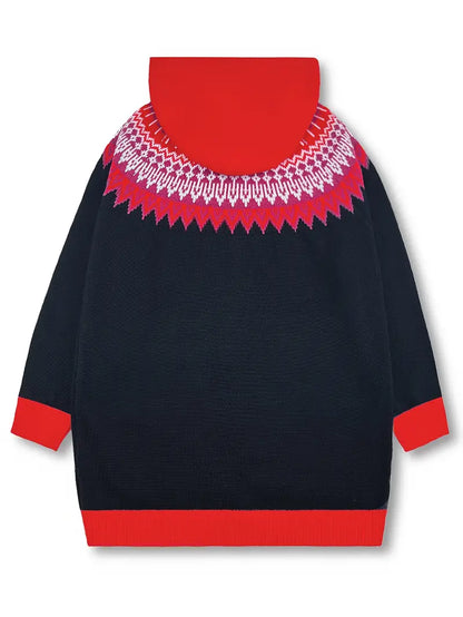 Women's Hooded Cardigan Button Front Knit