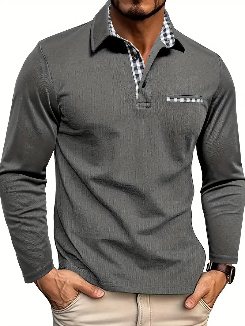 Men's Long Sleeve Polo Shirt Summer - Vonnera