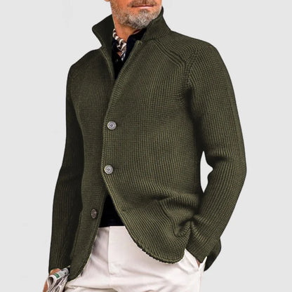 Mens Hooded Knitted Cardigan