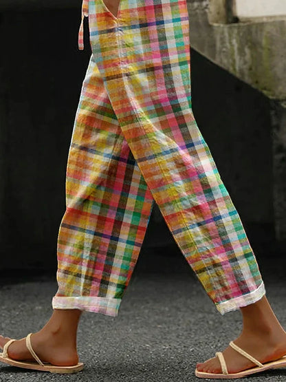 Women's Drawstring Trousers Cropped Fit