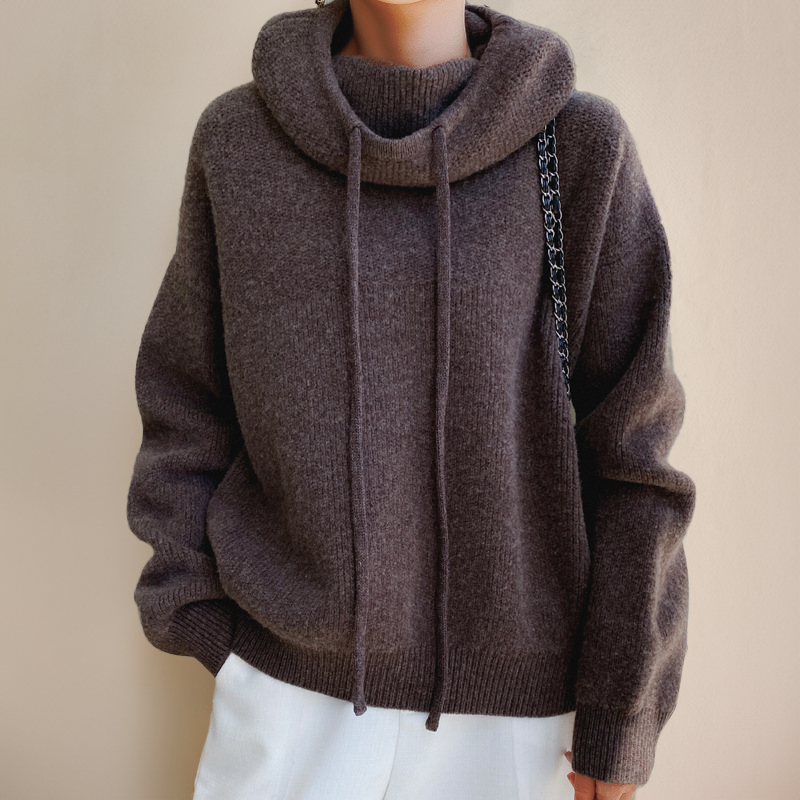 Women's Winter Sweater Soft Acrylic Beige