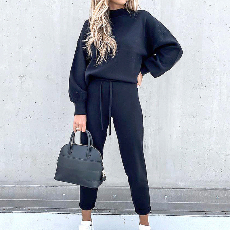 Women's Oversized Sweatshirt Jogger Set Cozy Loungewear - Vonnera