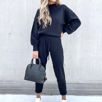 Women's Oversized Sweatshirt Jogger Set Cozy Loungewear - Vonnera