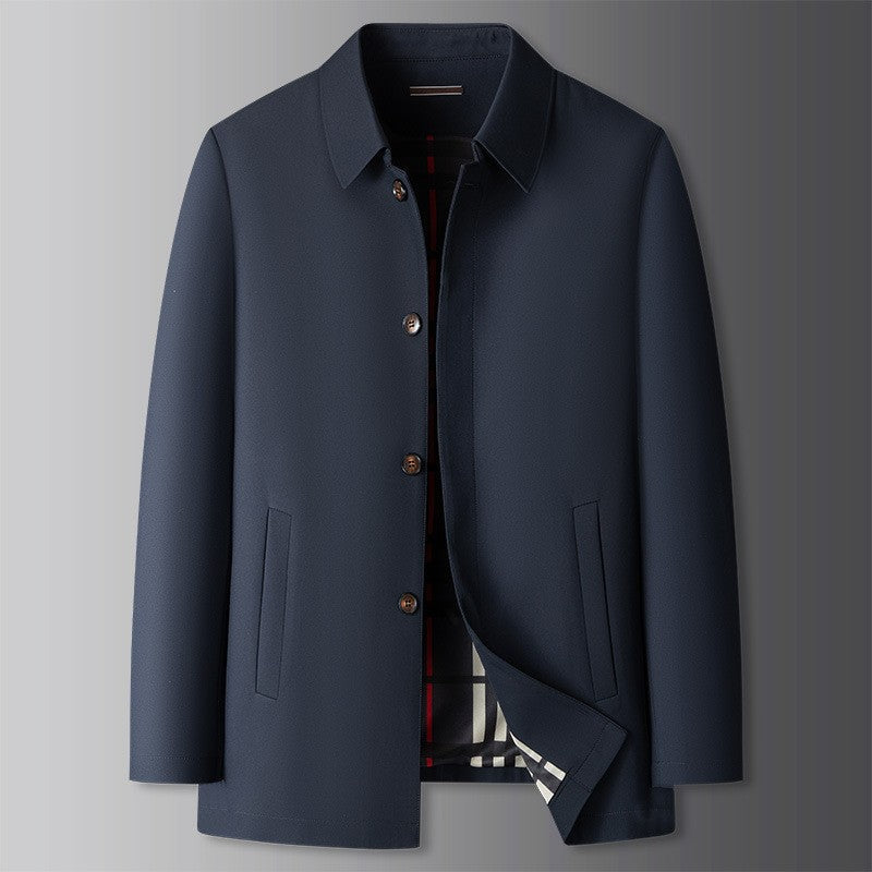 Men's Notched Lapel Dress Coat - Vonnera