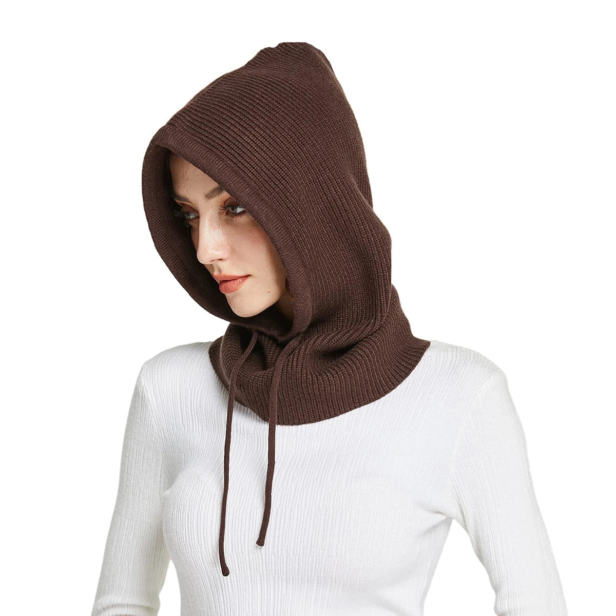 Women's Wool Balaclava Full Coverage Ribbed - Vonnera