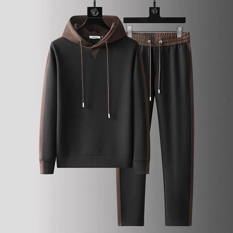 Image of Darryl | Men's Color Block Hoodie Set Tracksuit