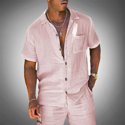 Men's Linen Two Piece Suit