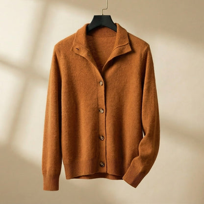 Women's Collared Cardigan Button Front - VibreMode
