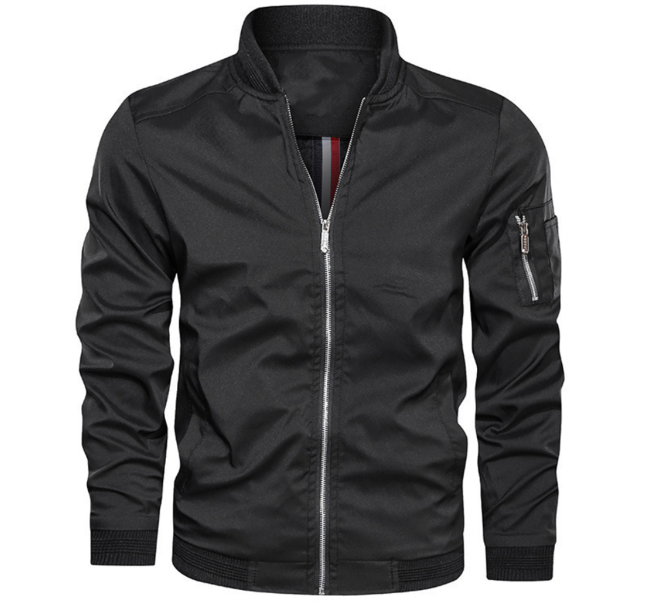 Dawson Men's Slim Fit Bomber Jacket Zip Up - Vonnera