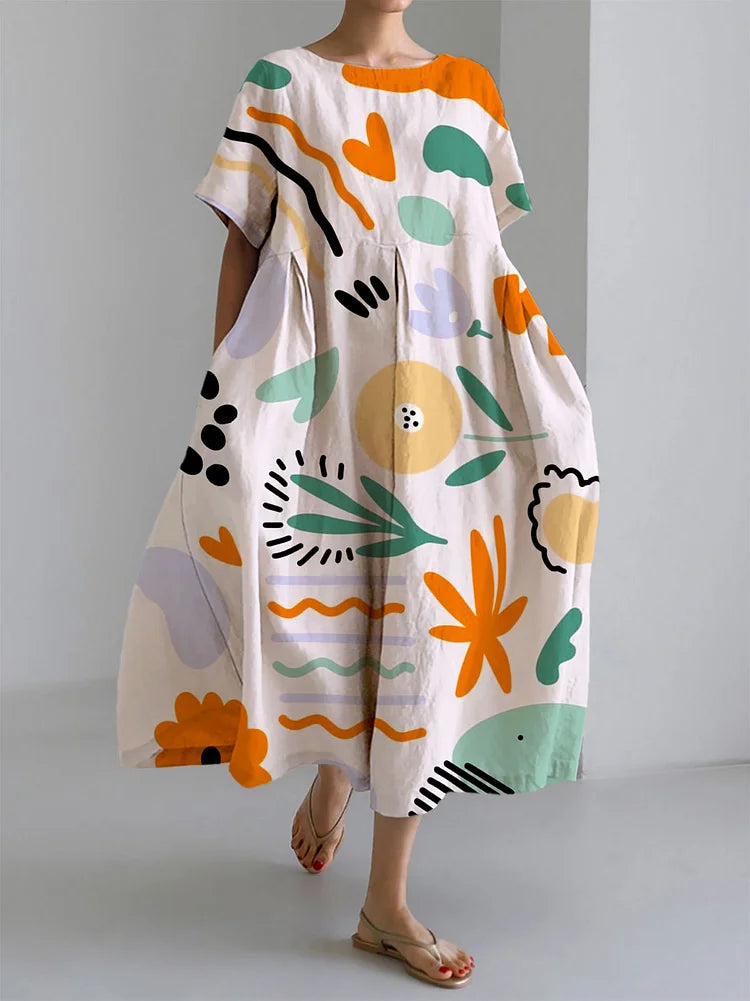 Milena Women's Lightweight Printed Maxi Dress - Vonnera