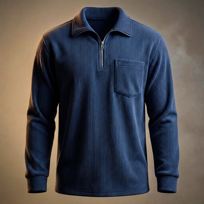 Adam Corduroy Long Sleeve Polo