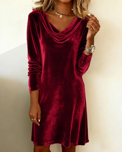 Women's Velvet Evening Dress