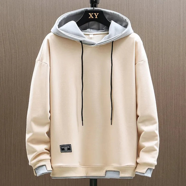 Men's Two Tone Hoodie Drawstring Design