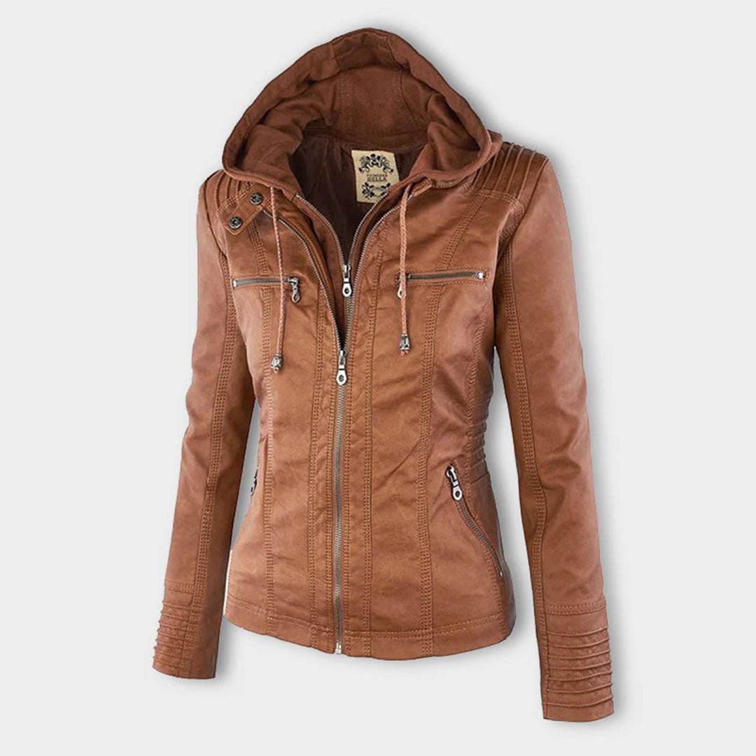 Delilah Women's Fitted Hooded Jacket - Vonnera