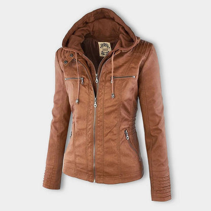 Delilah Women's Fitted Hooded Jacket - Vonnera
